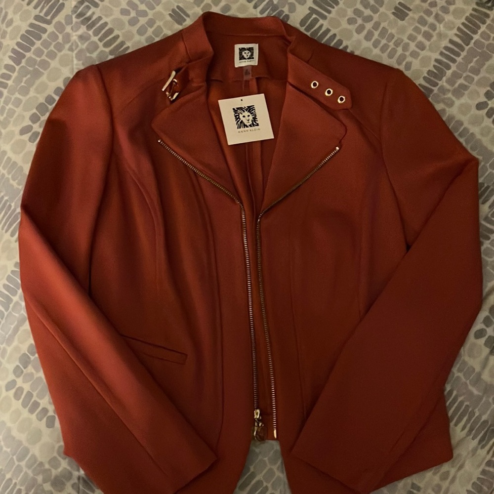 Anne Klein Short Cinnamon Jacket unlined Size Medium (NWT)